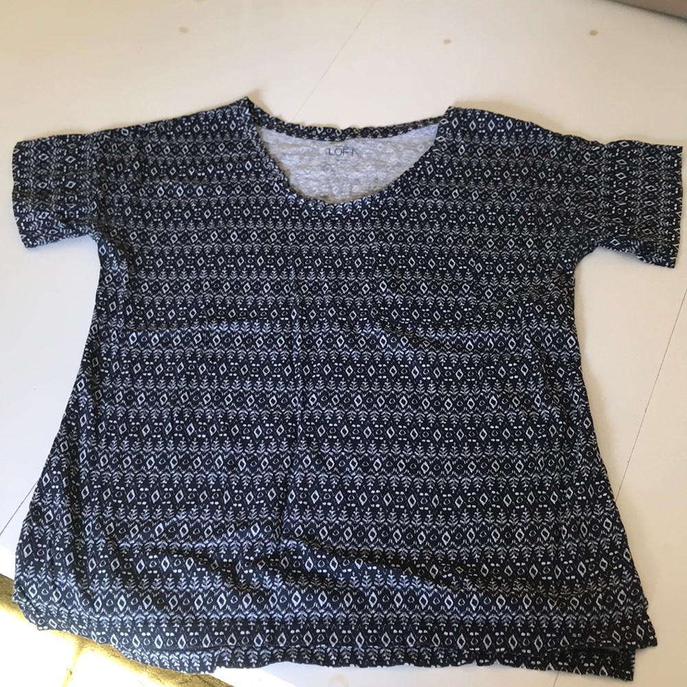 Loft Top short sleeves Aztec Print